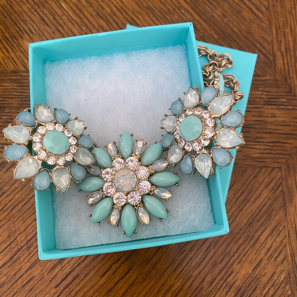 Gold Flower Statement Necklace